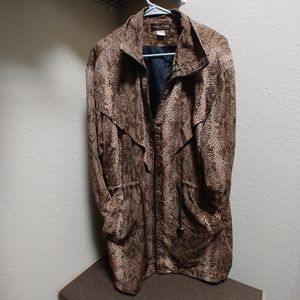 Vintage snake skin trench coat